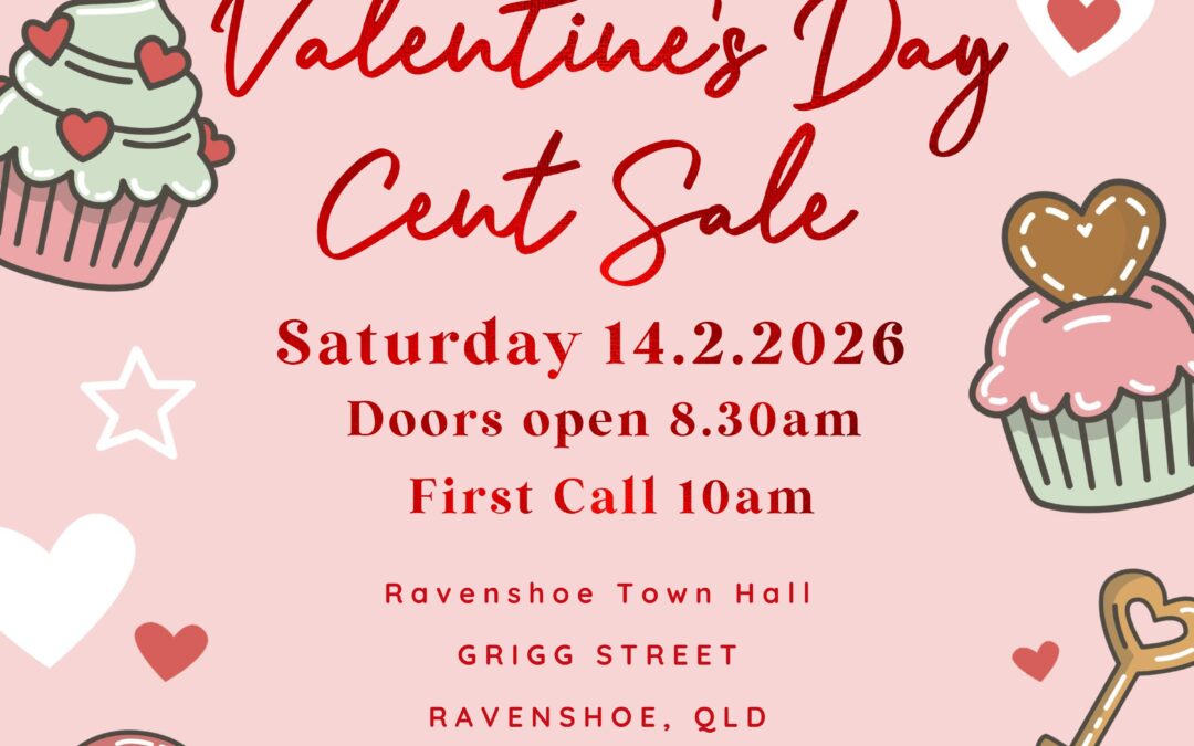Valentine’s Day Cent Sale Ravenshoe QCWA